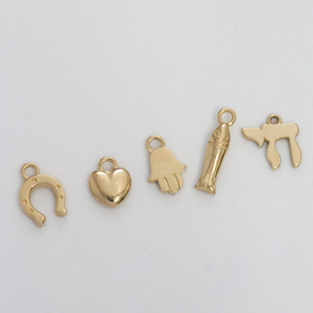 Hamsa mini charm 14k gold