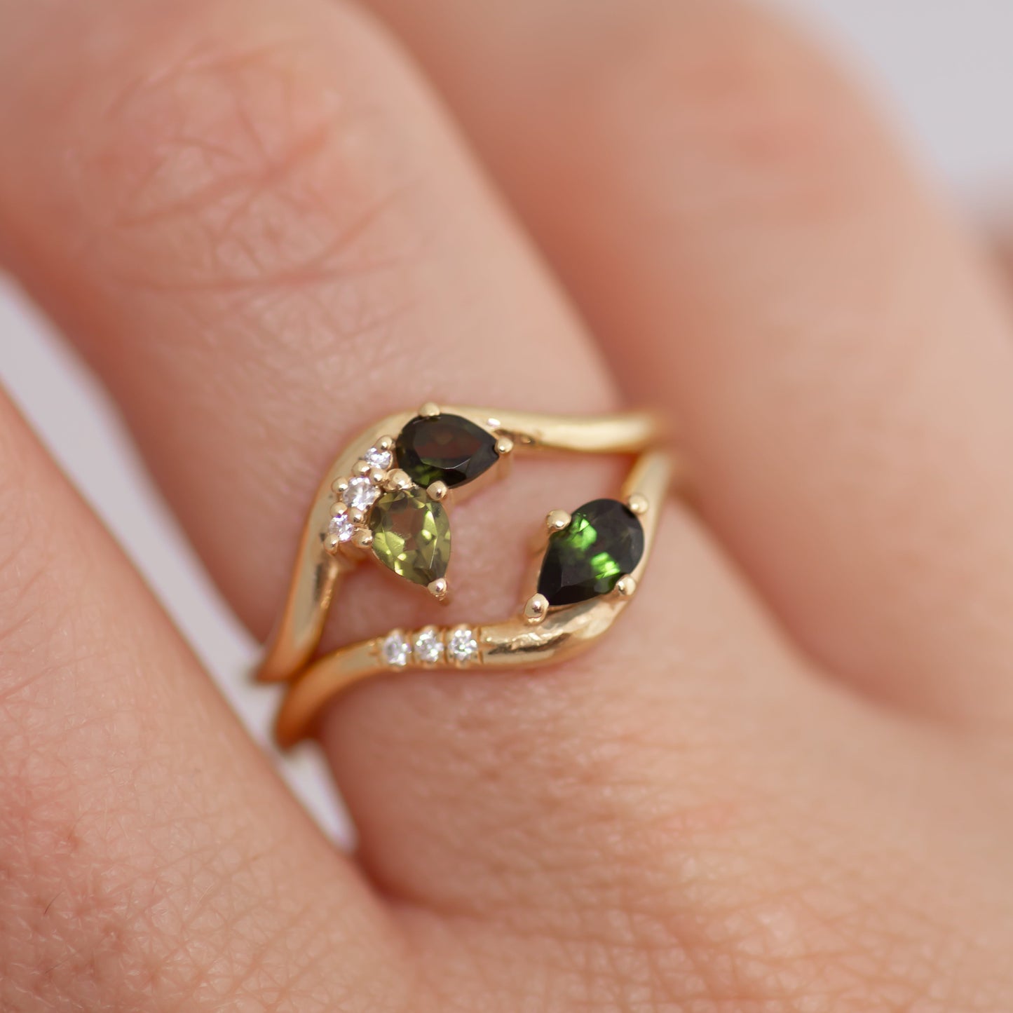 Meadow Cluster ring 14k gold