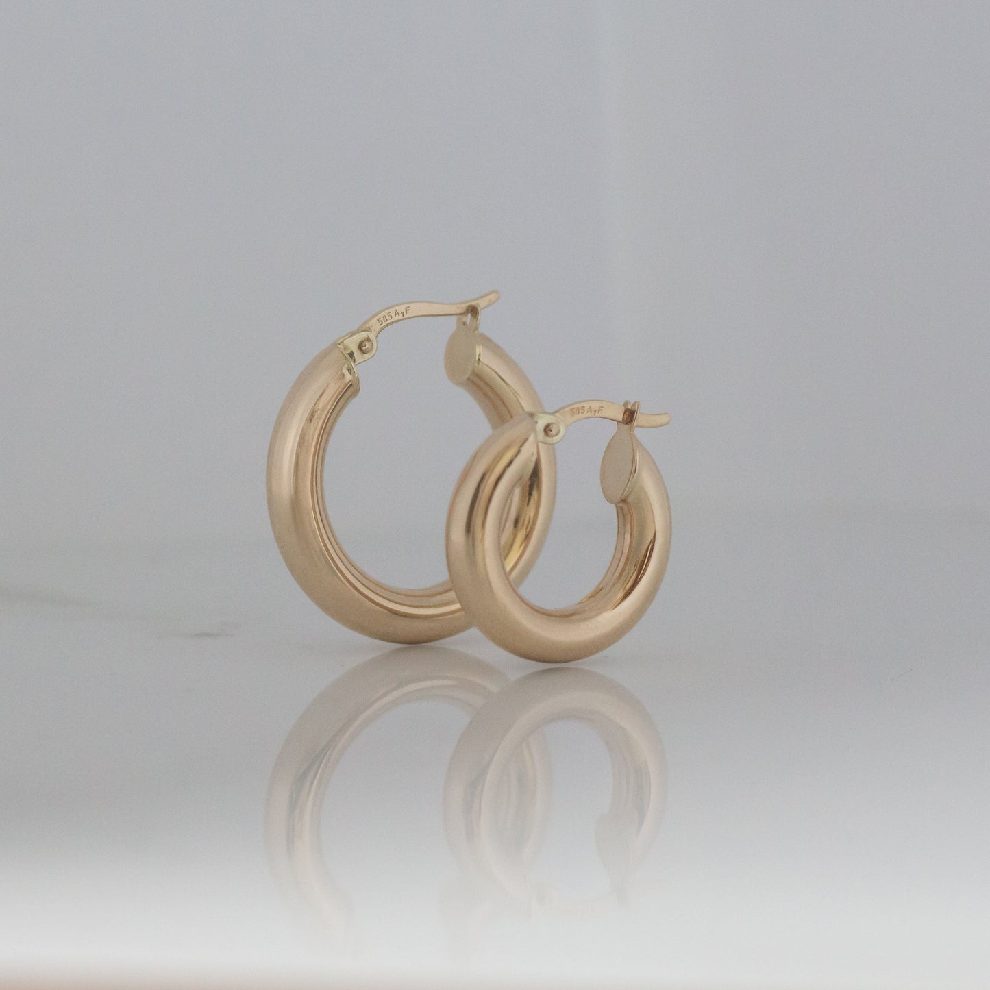 14K חישוקים צ'אנקי לארג