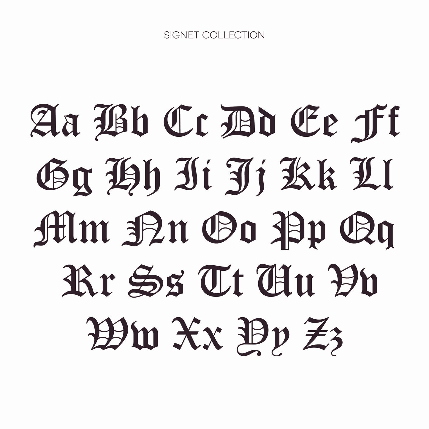 Custom Old English Engraved Band