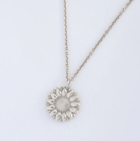 Sunflower Necklace silver