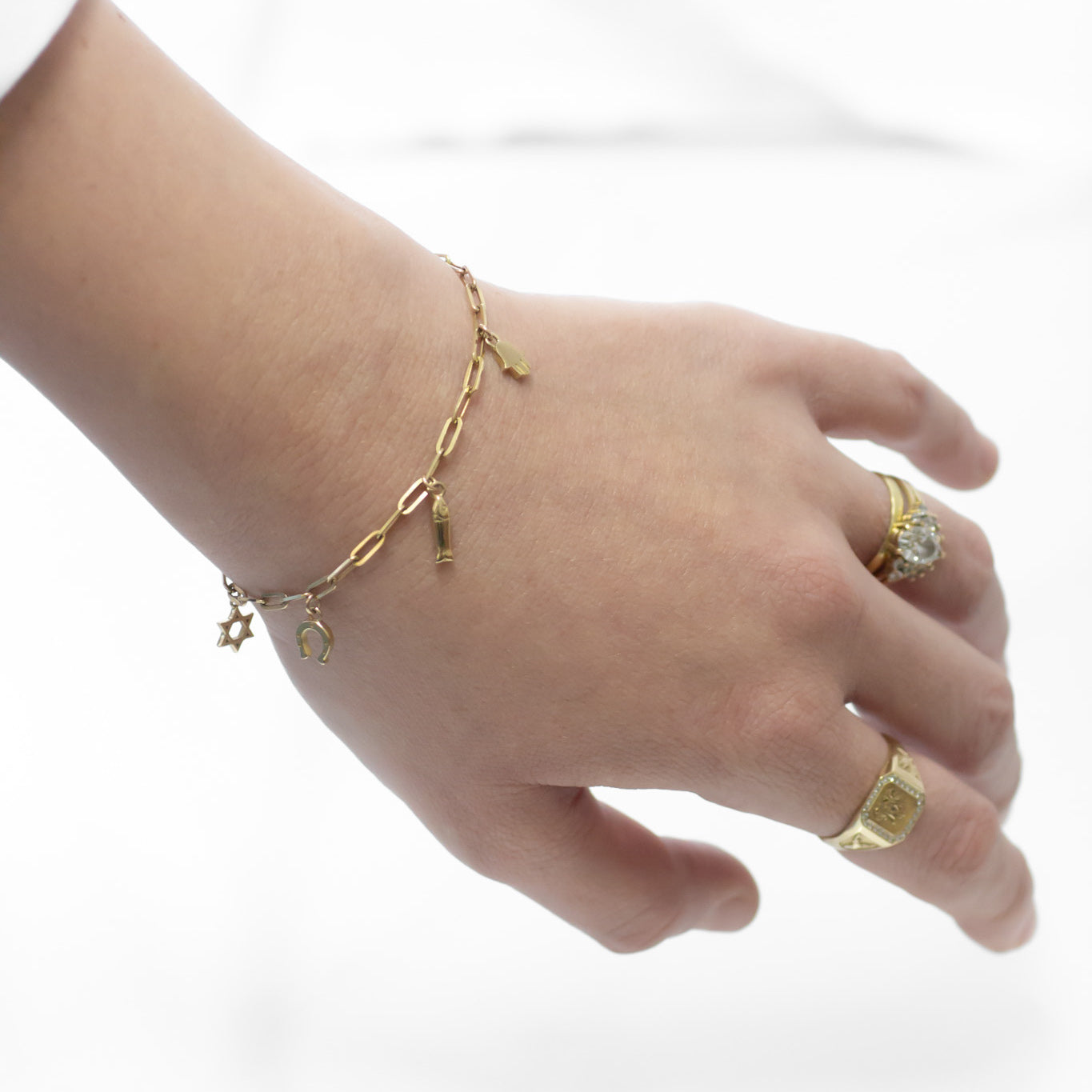 Fish mini charm 14k gold