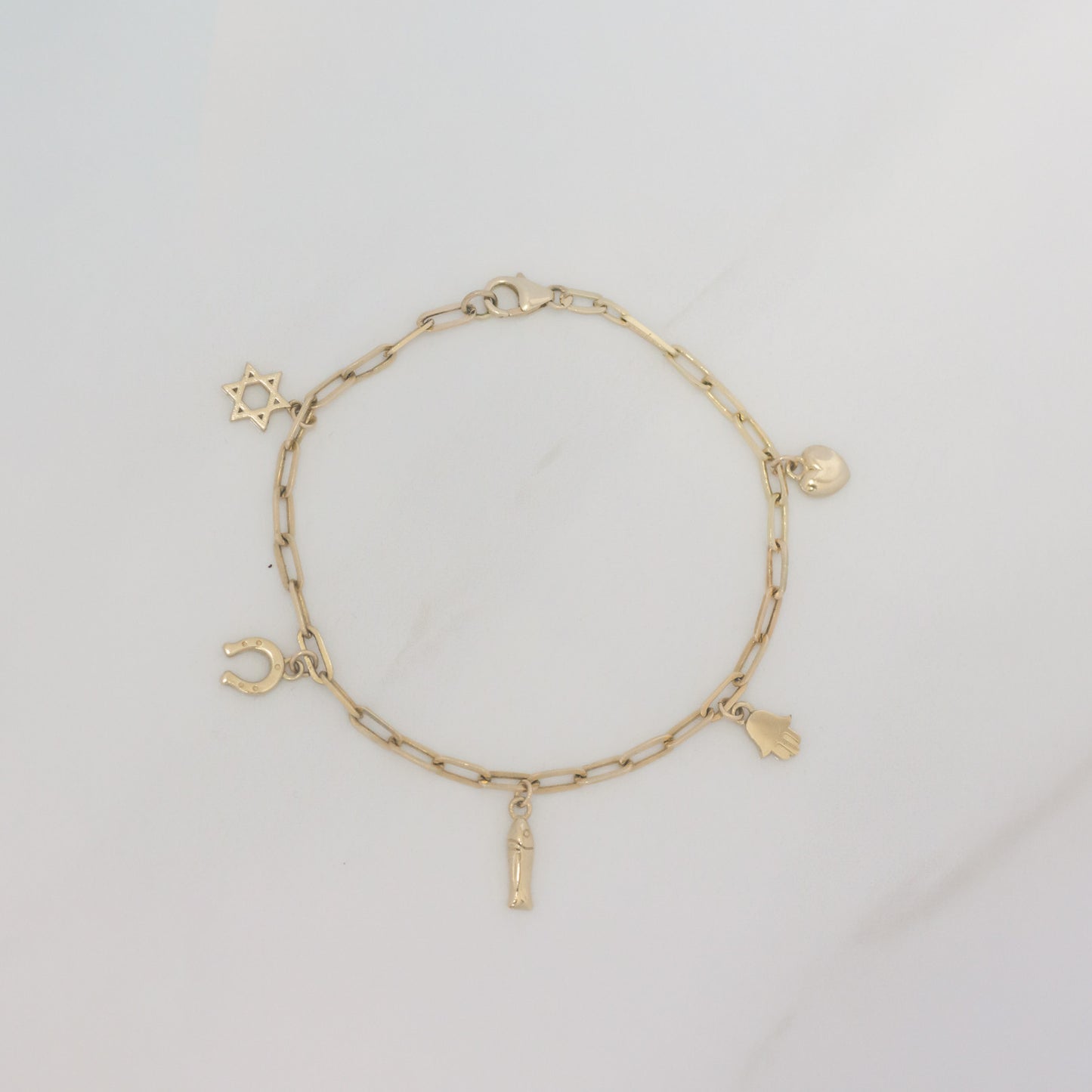 Fish mini charm 14k gold