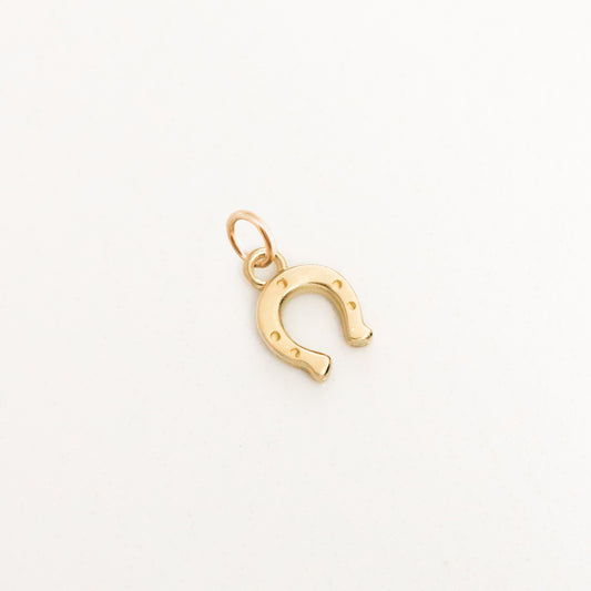 Horseshoe mini charm 14k gold