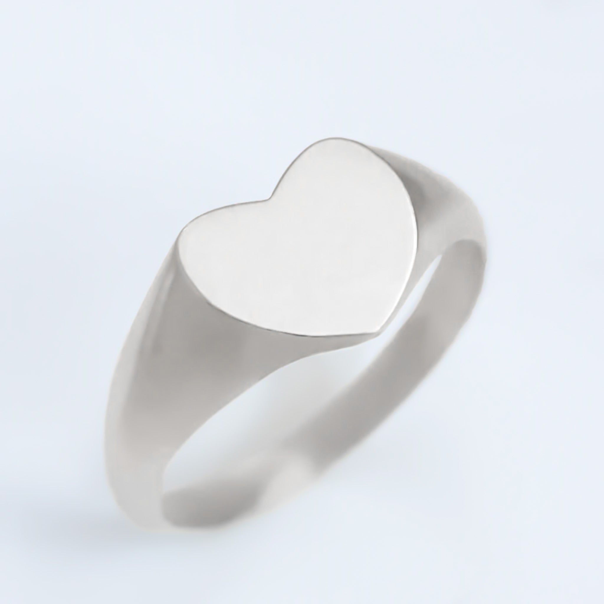 Heart signet ring silver – Signet Collection IL