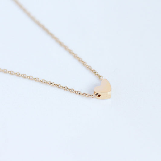Heart necklace 14k gold