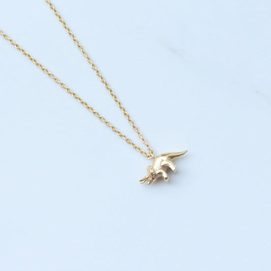 Triceratops necklace