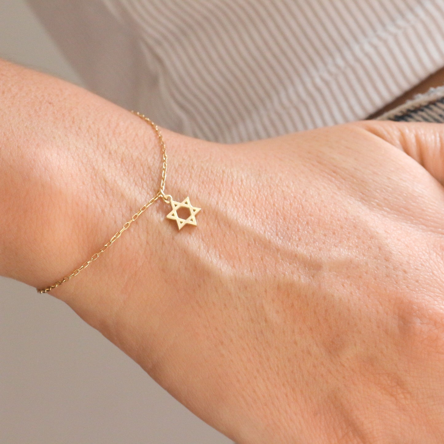 Star of David bracelet 14k gold