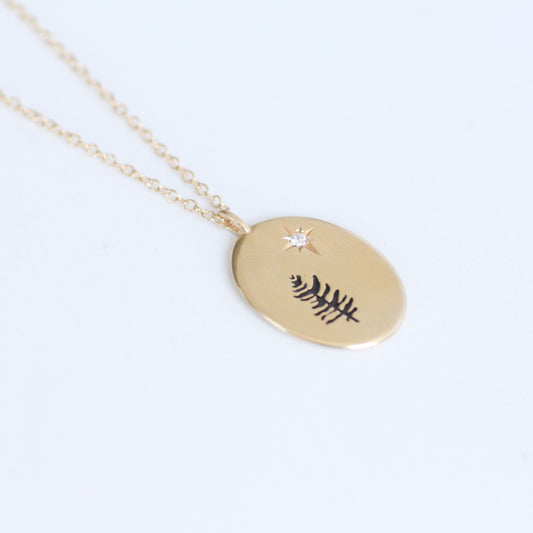 Moonlight necklace 14k gold