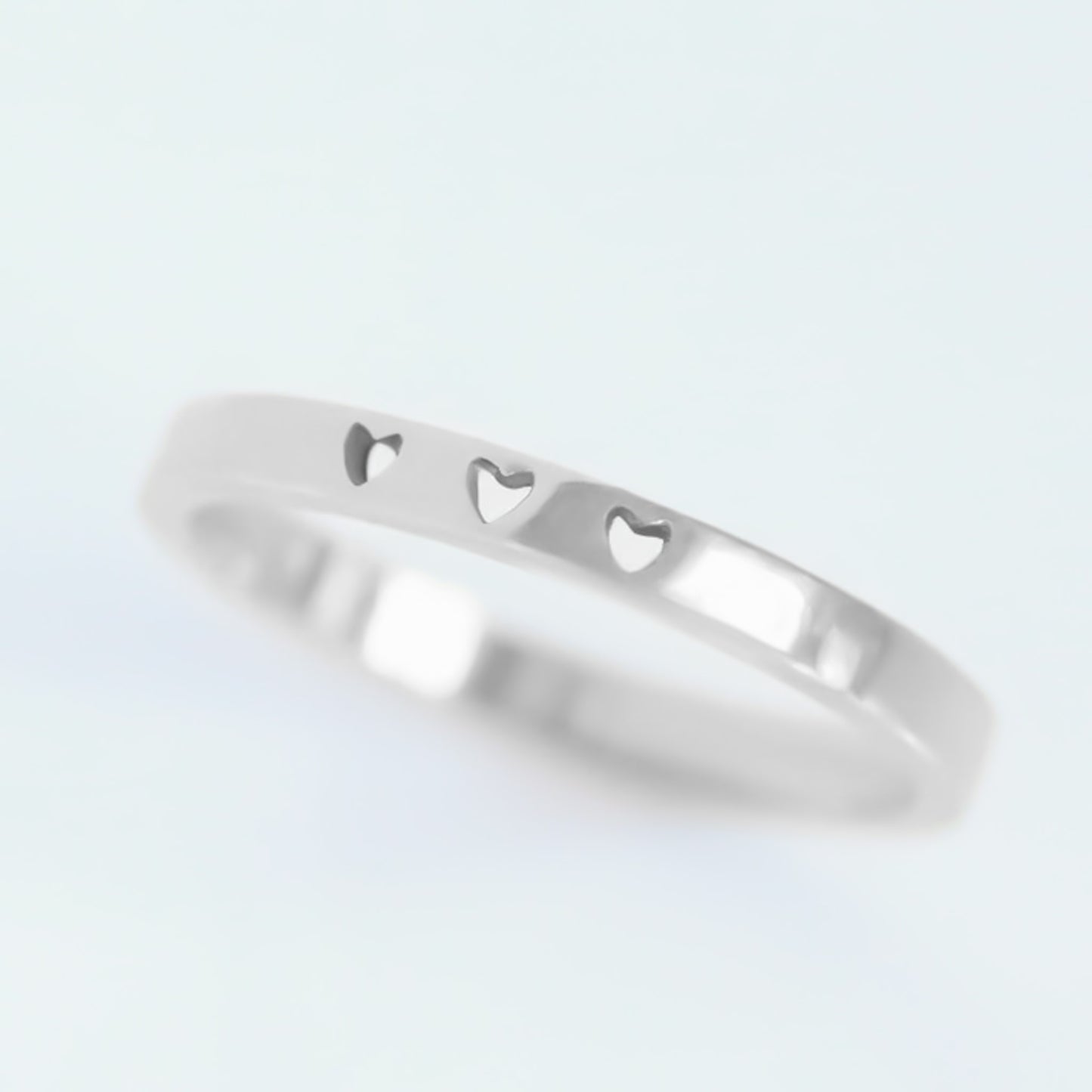 Custom Heart ring silver