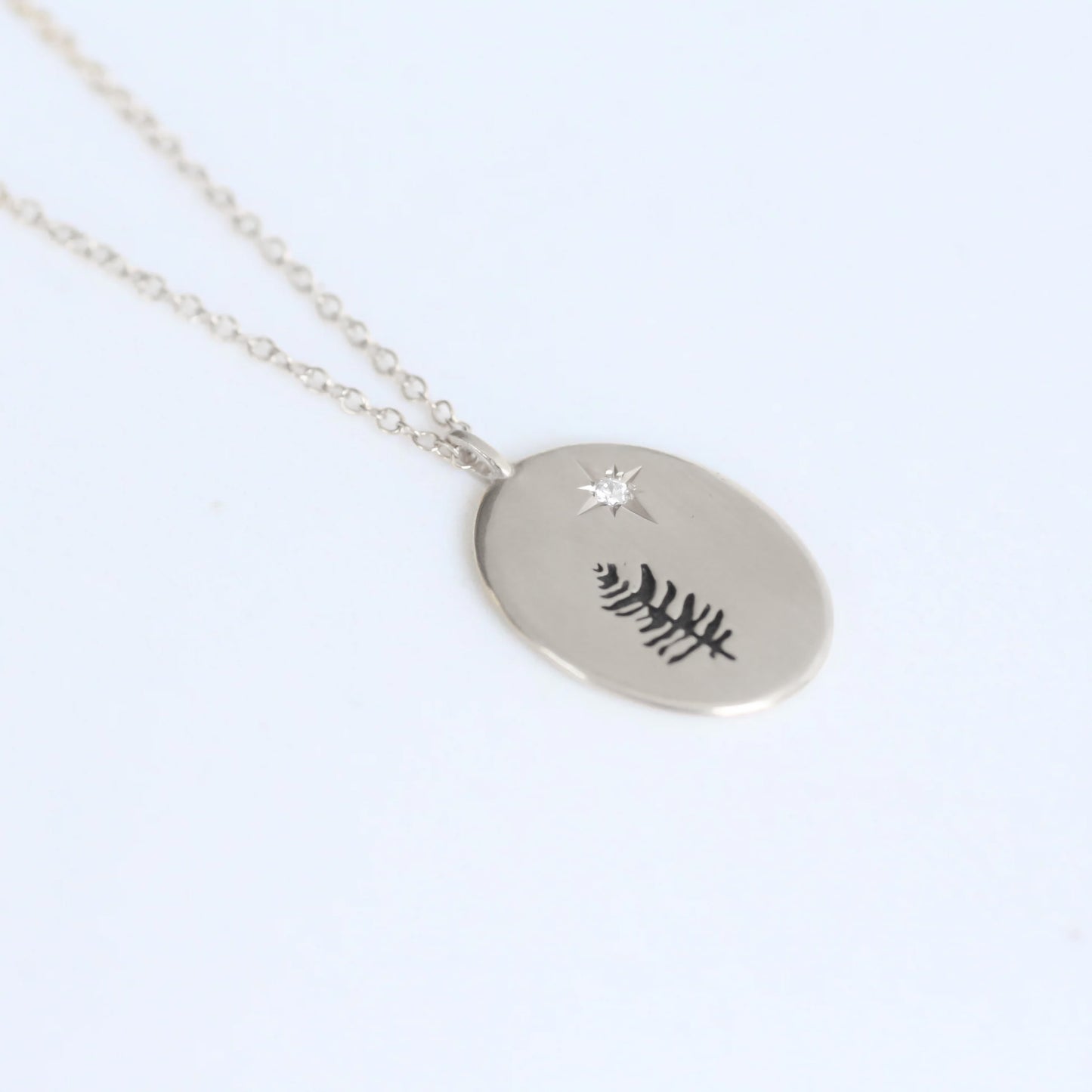 Moonlight necklace silver