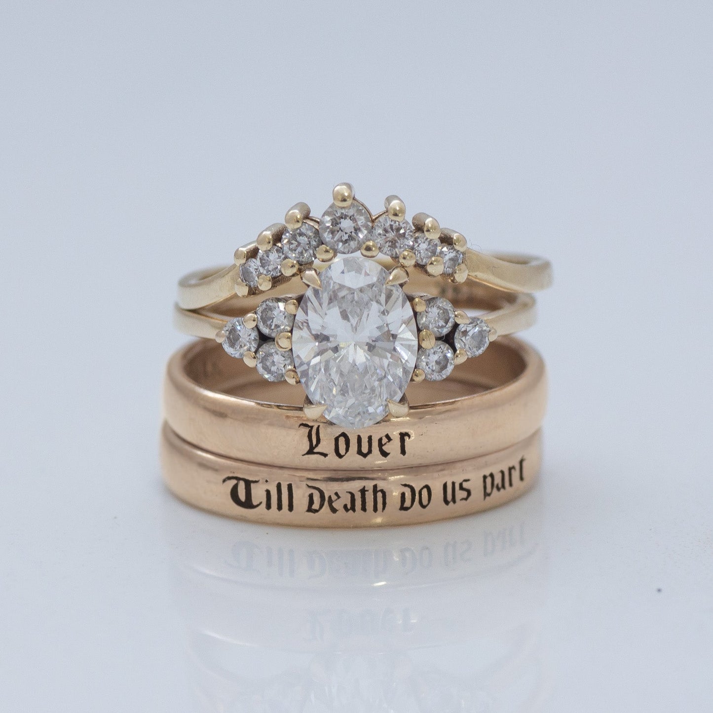 Custom Old English Engraved Band