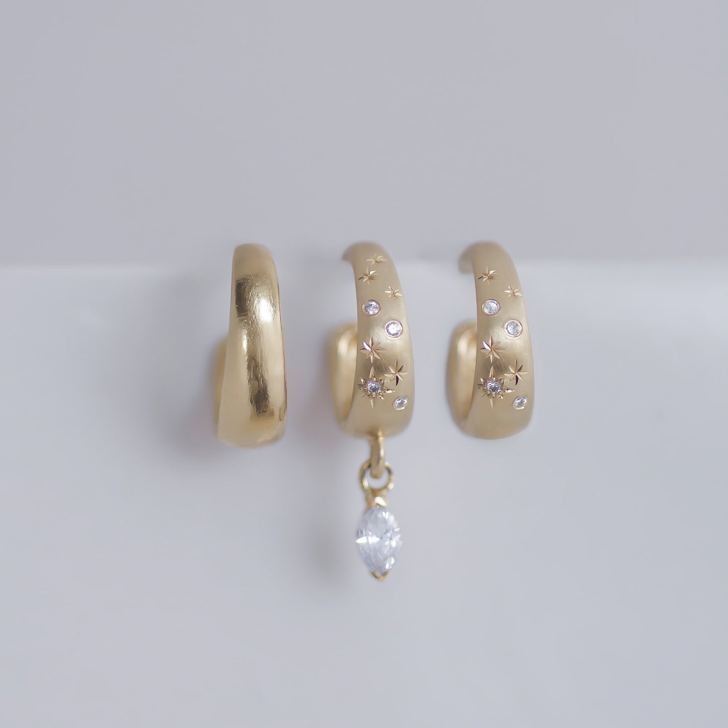 Helios Hoop 14k gold