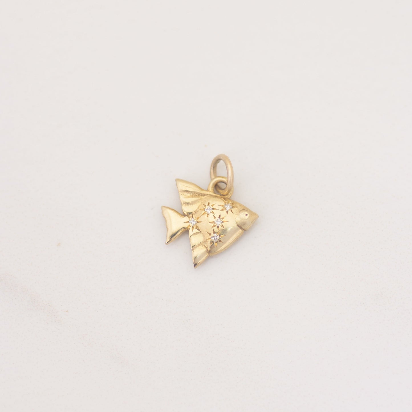 14K תליון דג אנג'ל מיסטי