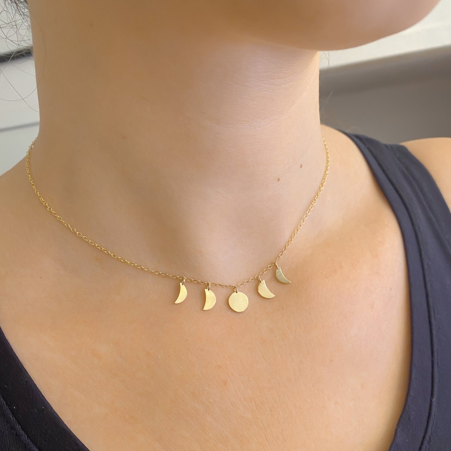 14K שרשרת הירח 