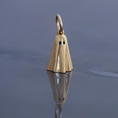 Ghostie Charm 14k gold