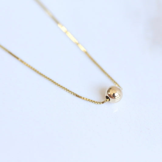 Golden Ball necklace 14k gold