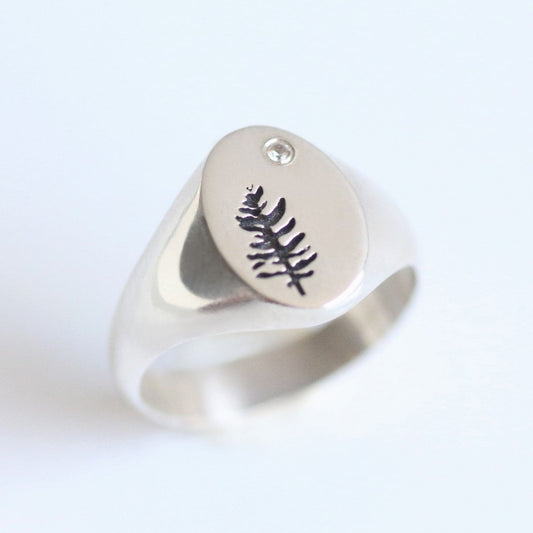 Moonlight Signet Ring silver