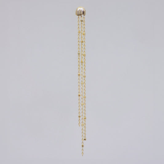 Jellyfish Chain Drop Earring in 14k gold