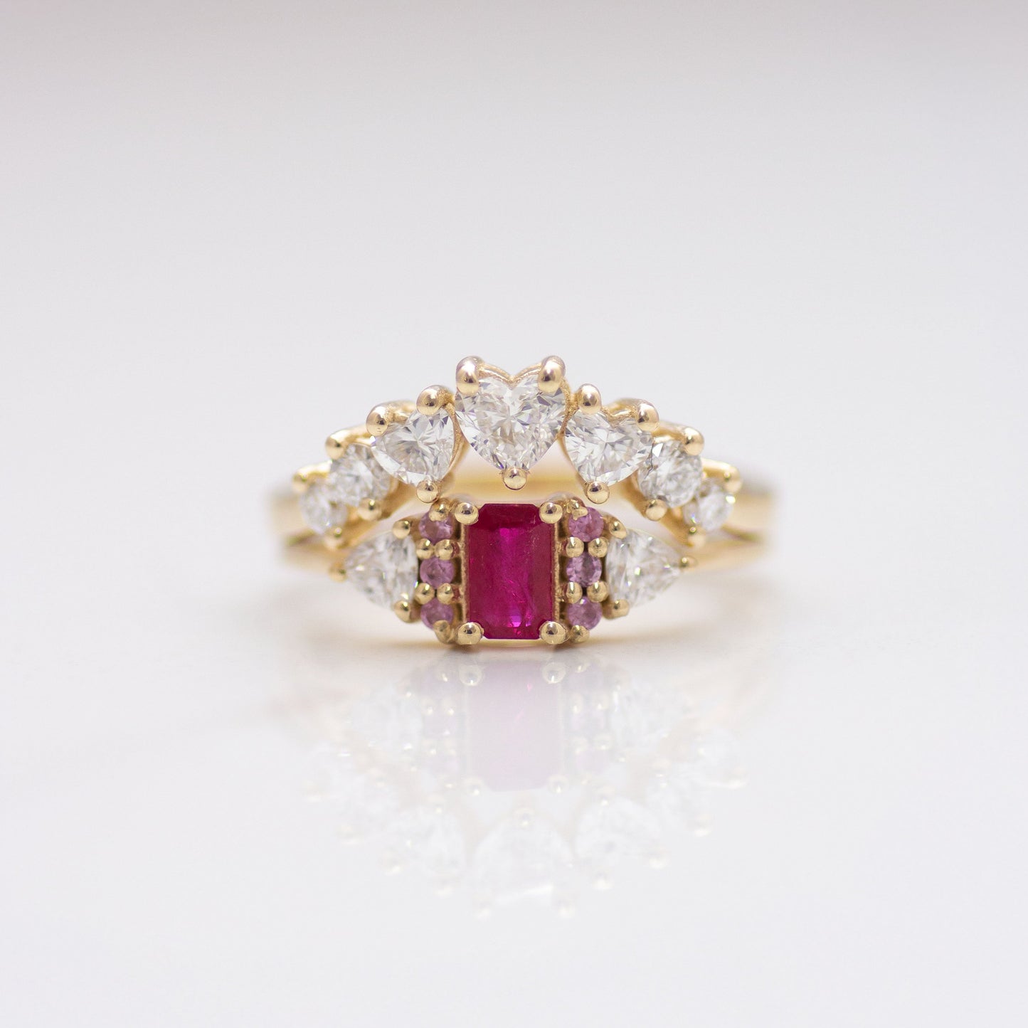 Ruby Orchid Ring 14k gold