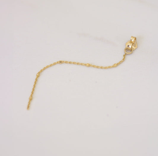 Satellite Chain Earring Back in 14K Gold