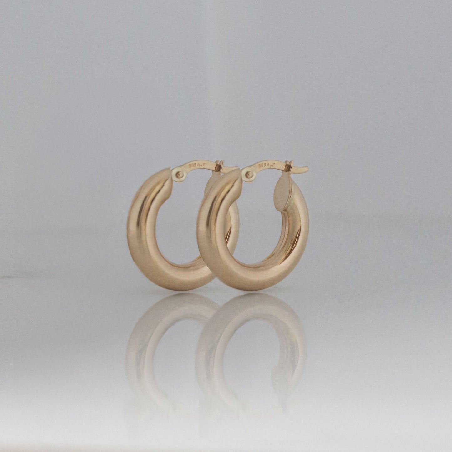 14K חישוקים צ'אנקי מדיום