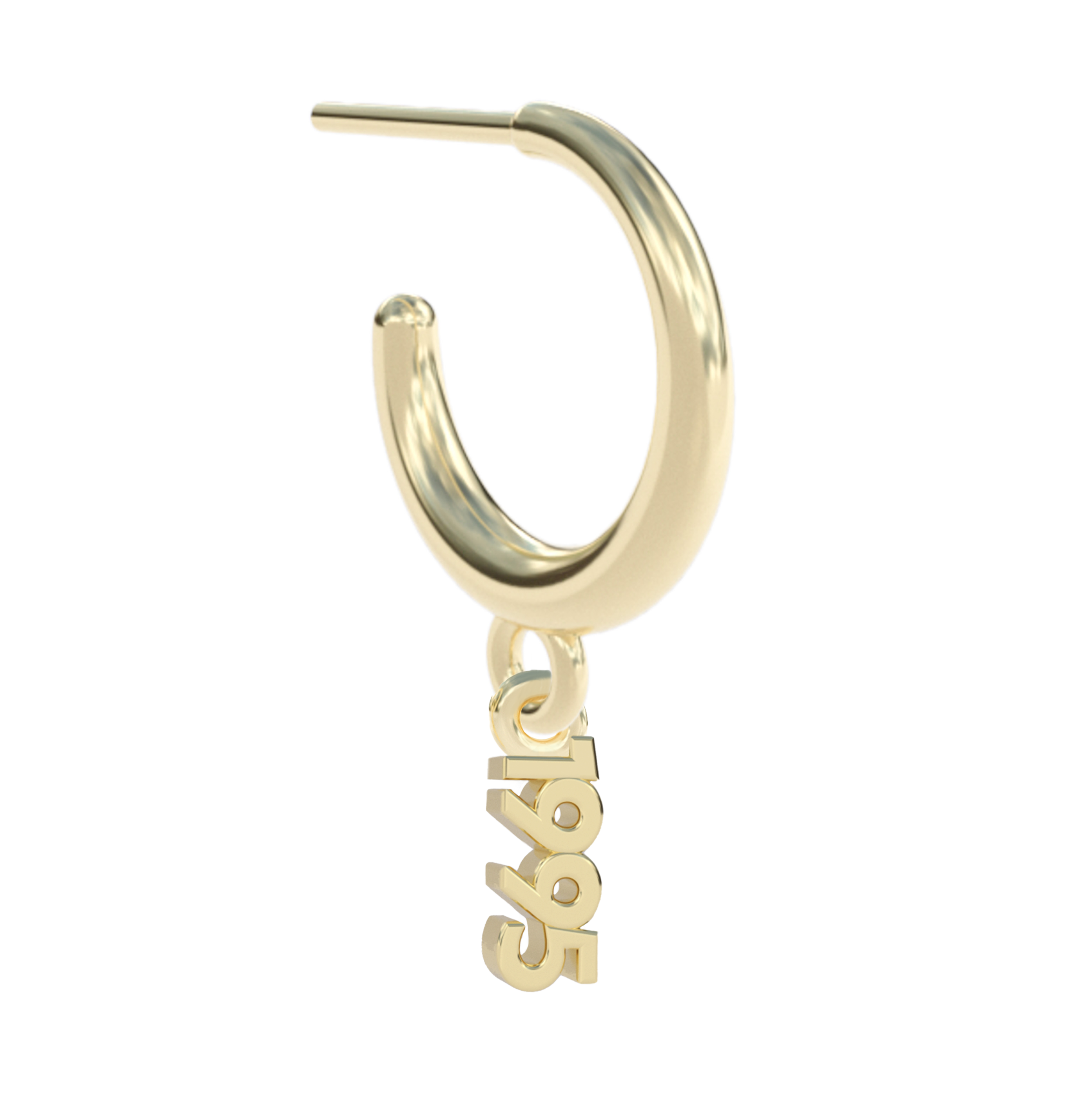 Year Hoop Earring 14k gold – Signet Collection IL
