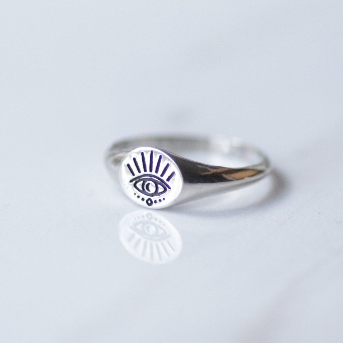 Evil Eye ring 14k Gold